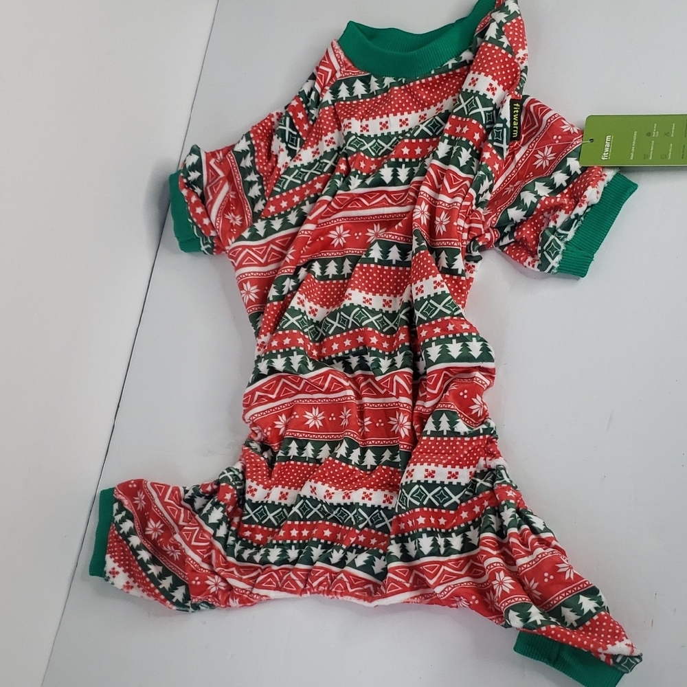 🤯3/$12 Dog Holiday Pajamas Christmas Trees Snow NWT Size XXL